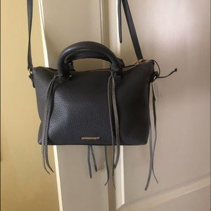 Rebecca Minkoff cross body/shoulder grey leather purse. New w/tag.